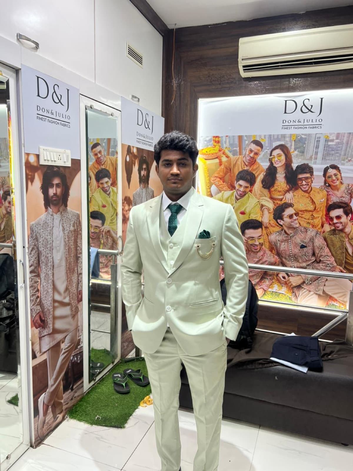Mint three-piece suit